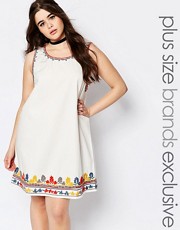 Alice & You Heavily Embroidered Shift Dress