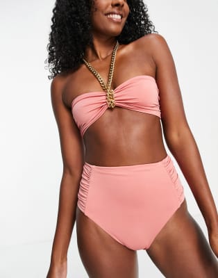 Asos Design Bikini En Tissu Recycl Abricot Asos