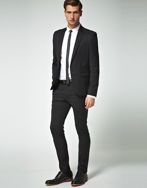 ASOS Skinny Fit Black Suit