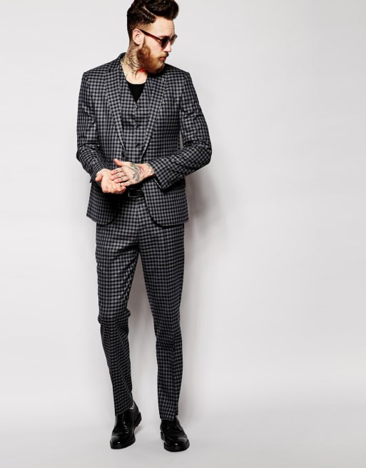 ASOS Slim Fit Suit In Check