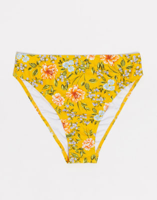 Figleaves Yellow Floral Bikini ASOS