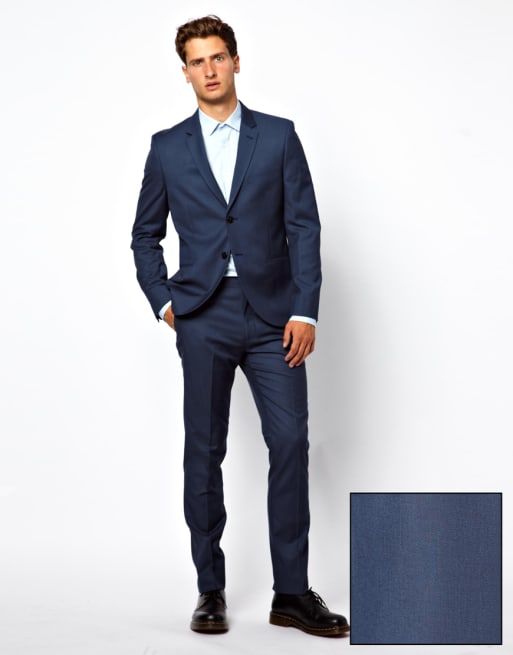 French Connection Slim Fit Chambray Suit