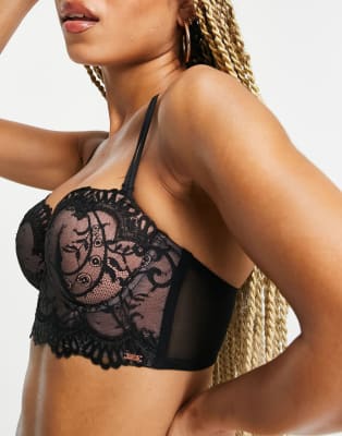 Hunkemoller Helena Ensemble De Lingerie En Dentelle Noir ASOS