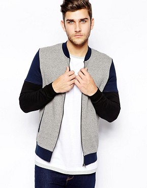 ASOS Bomber With Cut  Sew Panels 