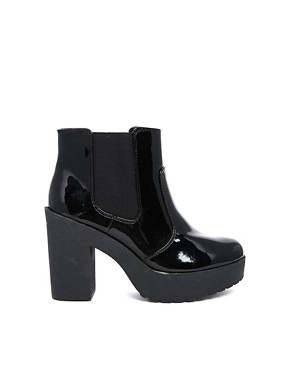 Image 1 of New Look Elephant 2 Chunky Sole Heeled Ankle Boots