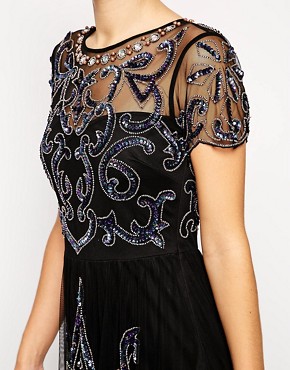 Image 3 of ASOS Embellished Pretty Gothic Maxi Dress