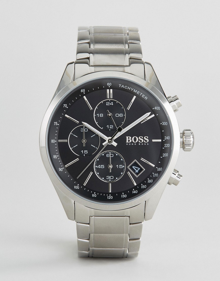 Серебристые наручные часы-хронограф BOSS By Hugo Boss 1513477