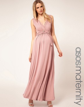 Grecian Dress on Dress With Grecian Drape     Asos Maternity Exclusive Maxi Dress With