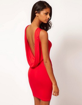 Image 1 of ASOS Sexy Dress with Cowl Back