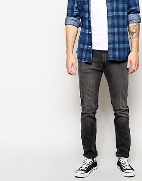Серые стретчевые джинсы скинни Lee Jeans by Orjan Andersson Luke - Серый цвет