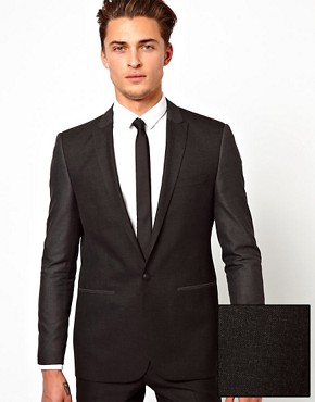River Island Suit Jacket With Contrast Sleeves