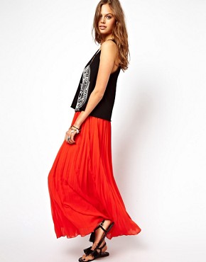 Image 1 of ASOS Pleated Maxi
