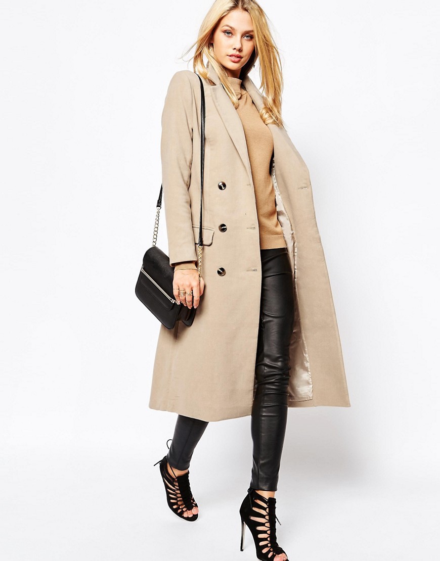 Image 4 of Missguided Premium Double Breasted Tailored Long Coat