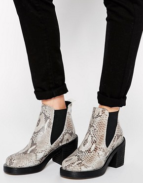Image 1 of ASOS ENTER THE DRAGON Chelsea Leather Ankle Boots