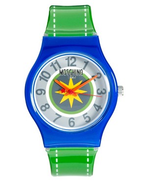 Image 1 of Moschino Cheap & Chic Be Fashion Green Pop Watch
