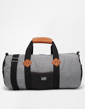 Asos ASOS Barrel Bag In Wool Fabric (Grey)