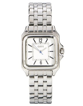 Image 1 of Oasis Square Face Chain Link Watch
