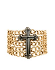 ASOS Cross Overlay Chain Bracelet