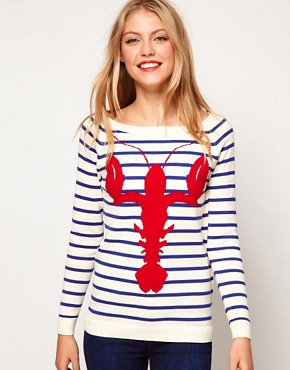 Image 1 of ASOS Lobster Stripe Jumper