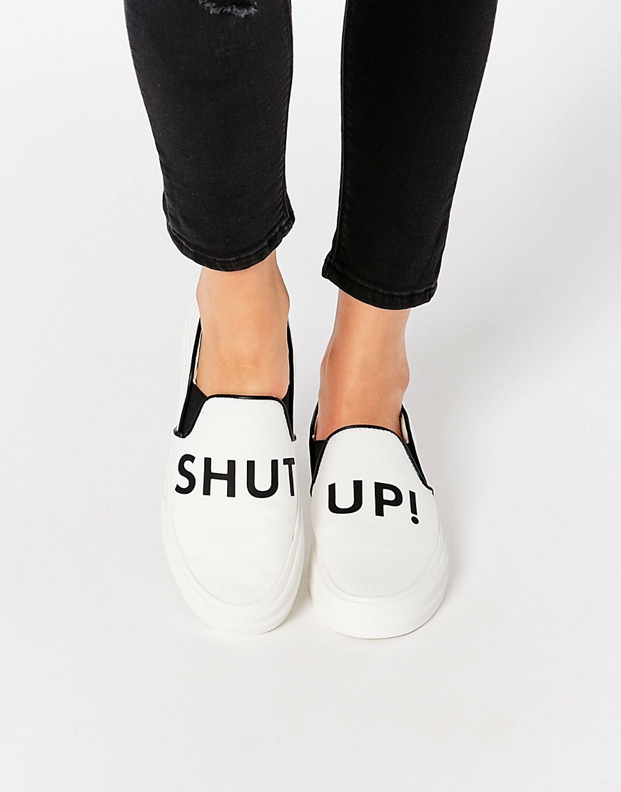Image 1 of Pull&Bear Message Slip On Trainer