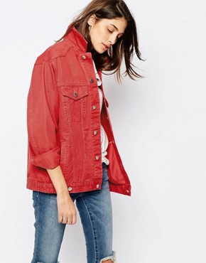 Red denim jacket womens – New Fashion Photo Blog