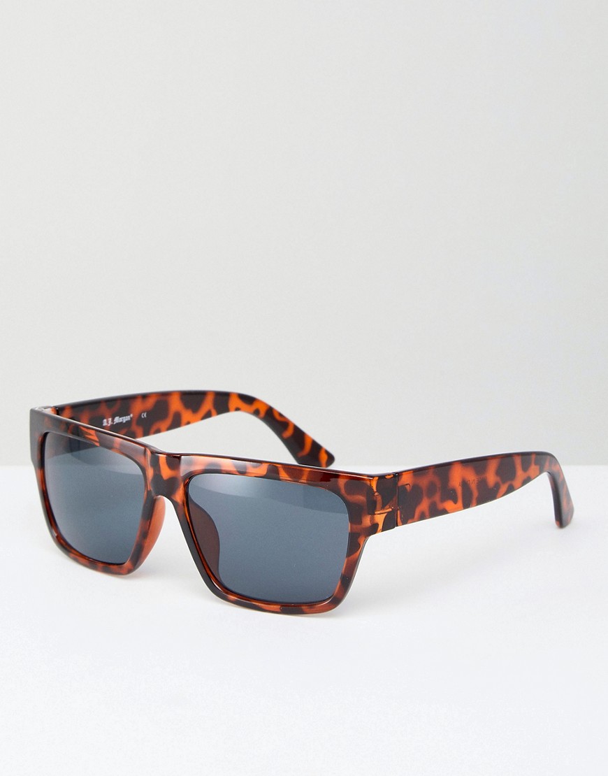 Квадратные солнцезащитные очки в черепаховой оправе AJ Morgan