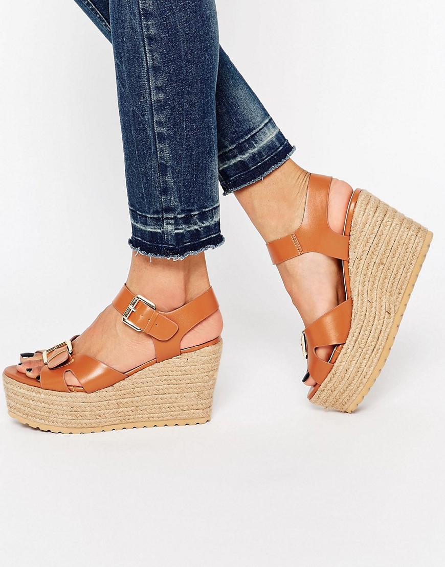Image 1 of ASOS TALKING POINT Wedge Sandals