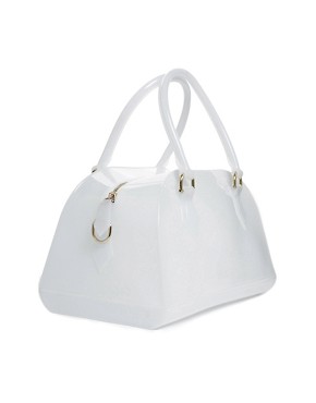 Image 2 of New Look Jelly Bowling Bag in White
