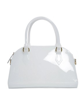 Image 1 of New Look Jelly Bowling Bag in White