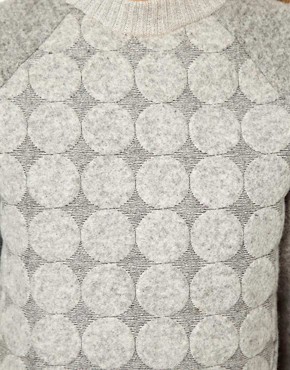 Image 4 of ASOS Sweatshirt with Embossed Circles