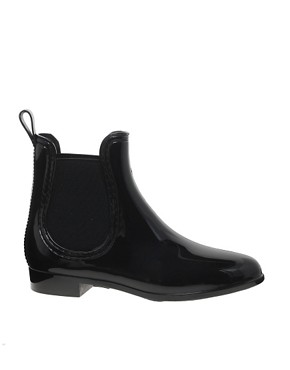 JuJu Black Chelsea Jelly Ankle Boots