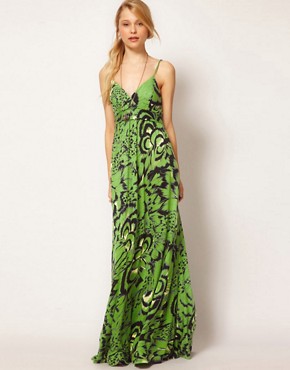 Image 1 of Traffic People Maxi Dress In Tribal Butterfly Dress
