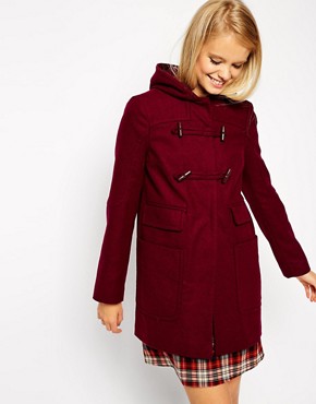 ASOS Duffle Coat With Patch Pockets 
