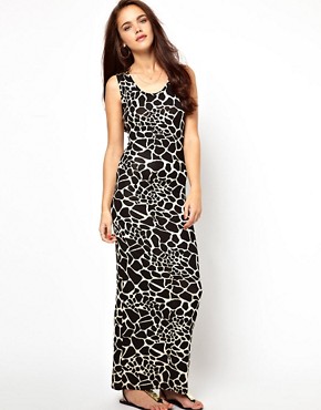 Primark Giraffe Print Vest Maxi Dress