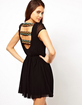 Image 1 of Rare Skater Dress with Cut Out Back