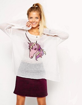 Image 1 of ASOS Jumper With Unicorn