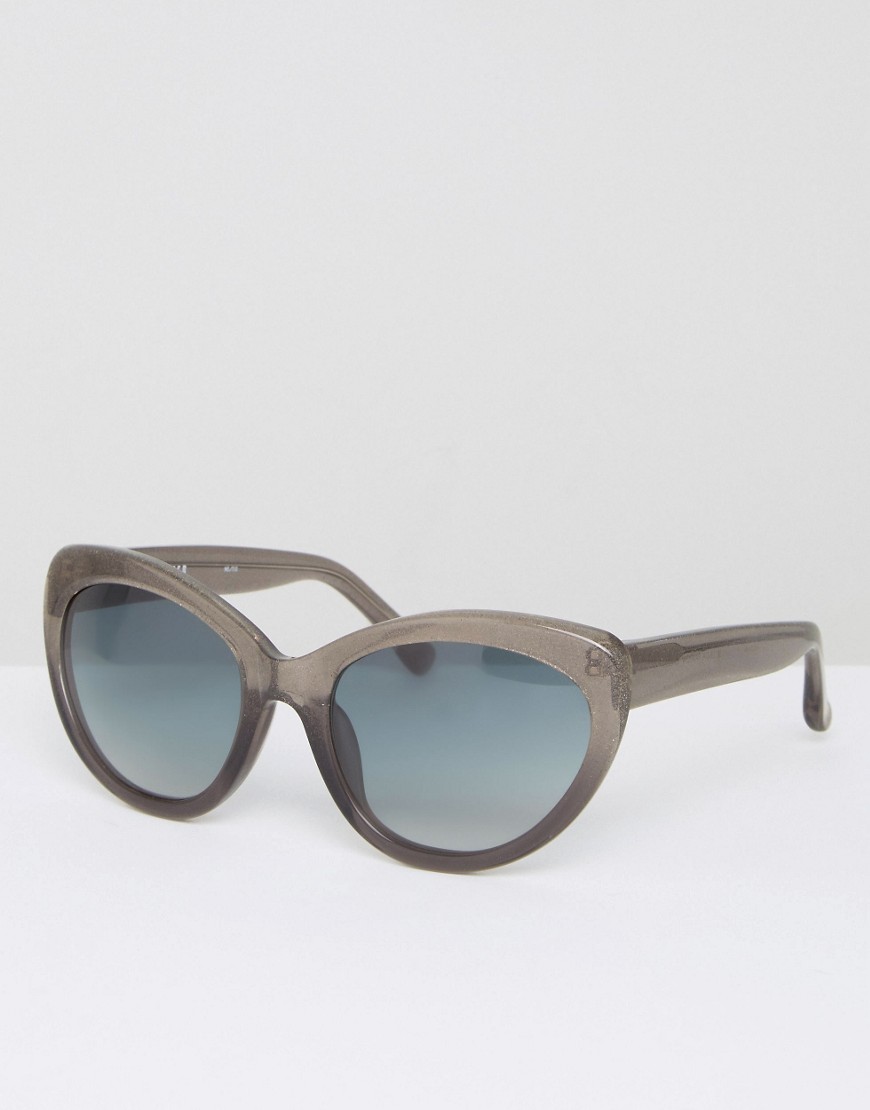 Серые солнцезащитные очки с блестками и градиентными стеклами Markus L