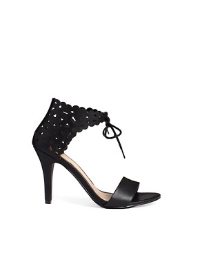 New Look Tazer Black Barely There Heeled Sandals