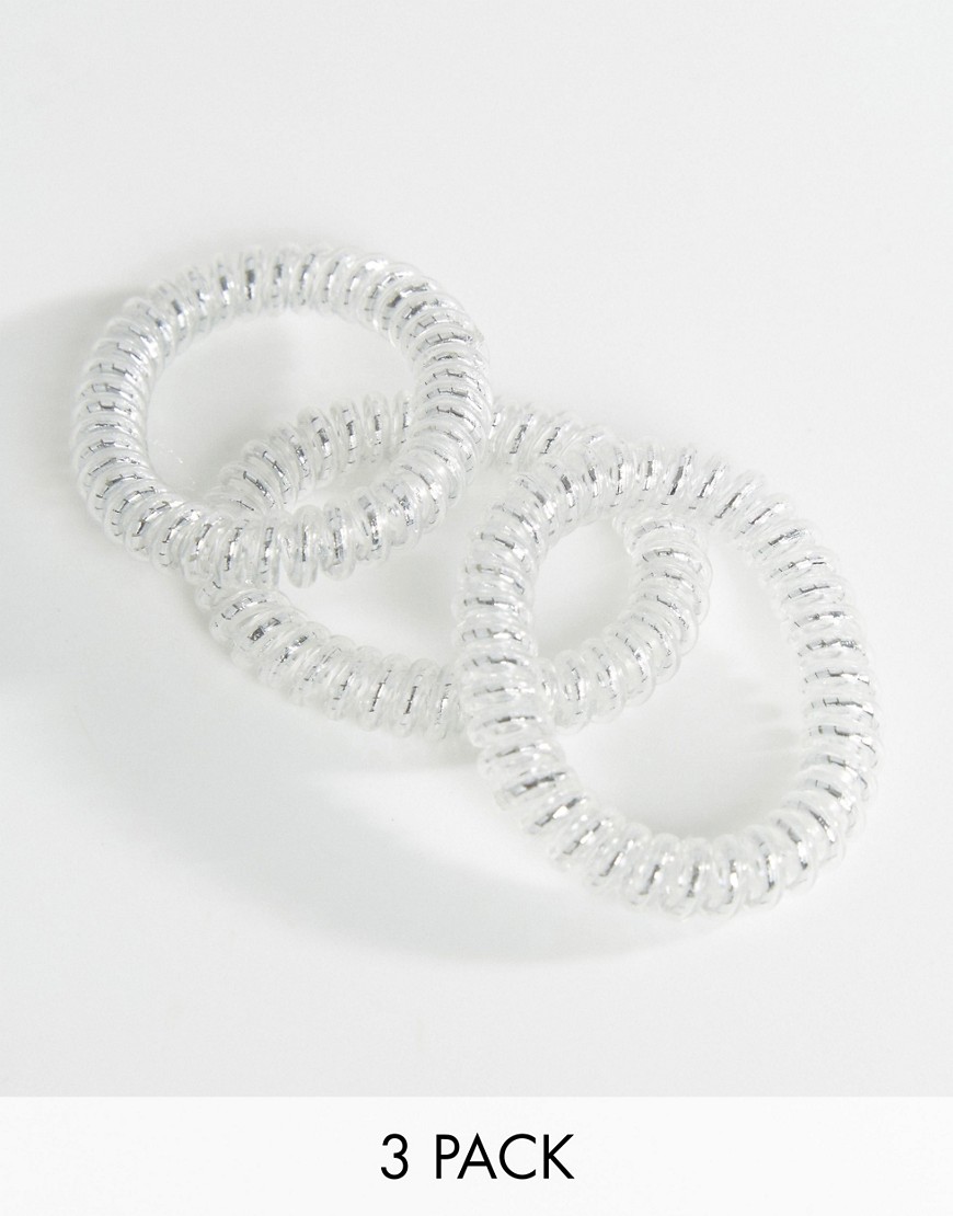 Набор серебристых резинок для волос Invisibobble - Серебряный