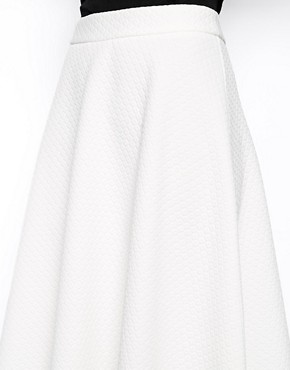Image 3 of ASOS Midi Skirt In Texture