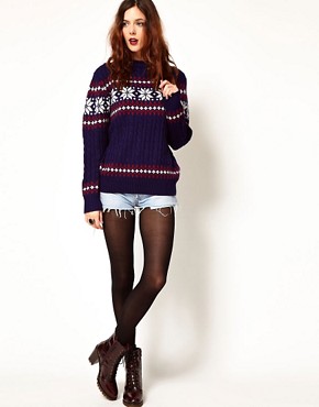 Image 4 of Pop Boutique Snowflake Knitted Jumper