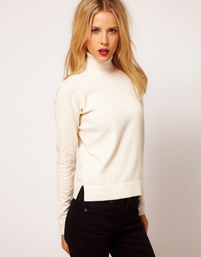 Image 1 of Mango Knitted Roll Neck Jumper