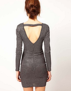 Image 2 of Warehouse Sparkly Bodycon Dress