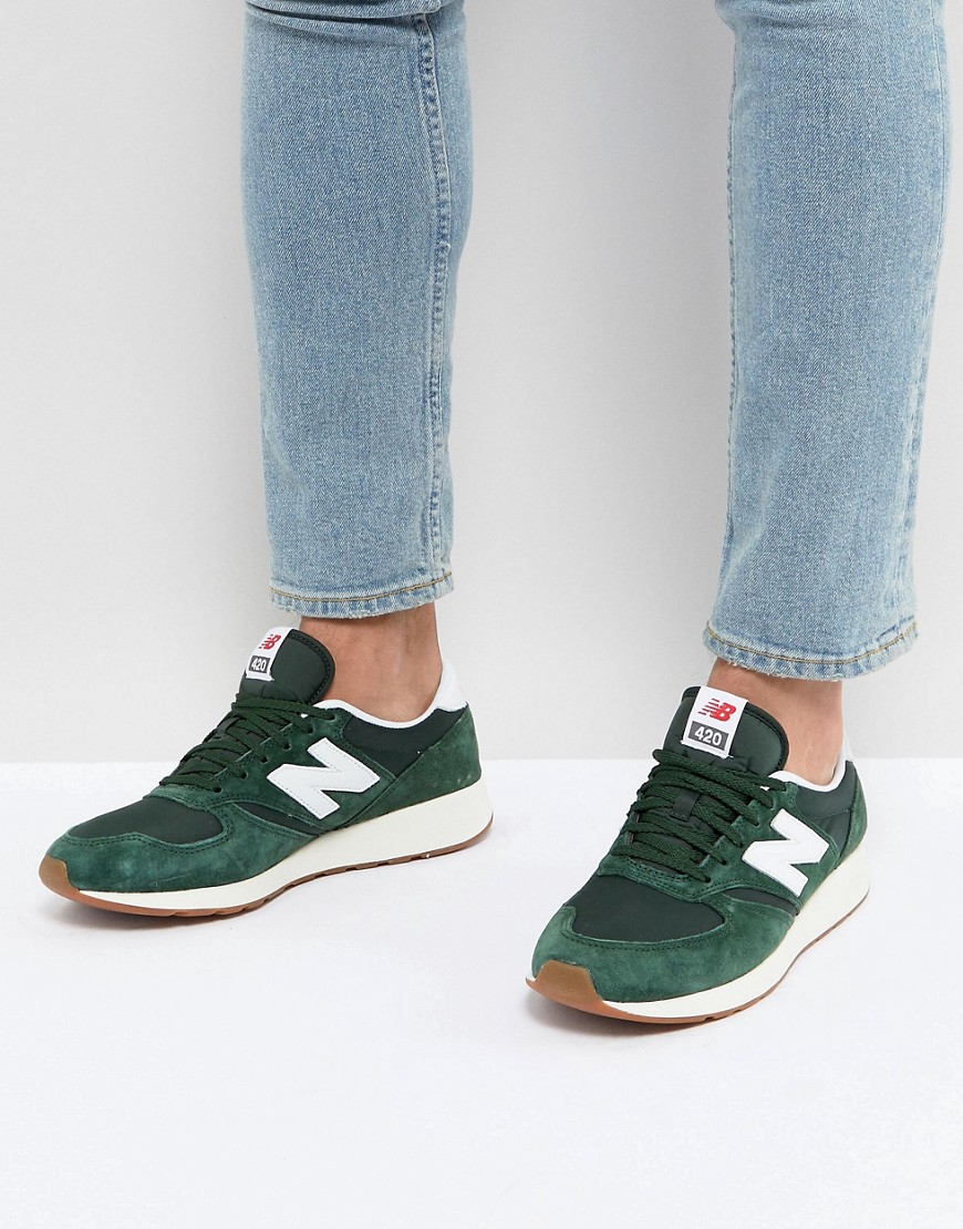 Зеленые кроссовки New Balance 420 - Зеленый