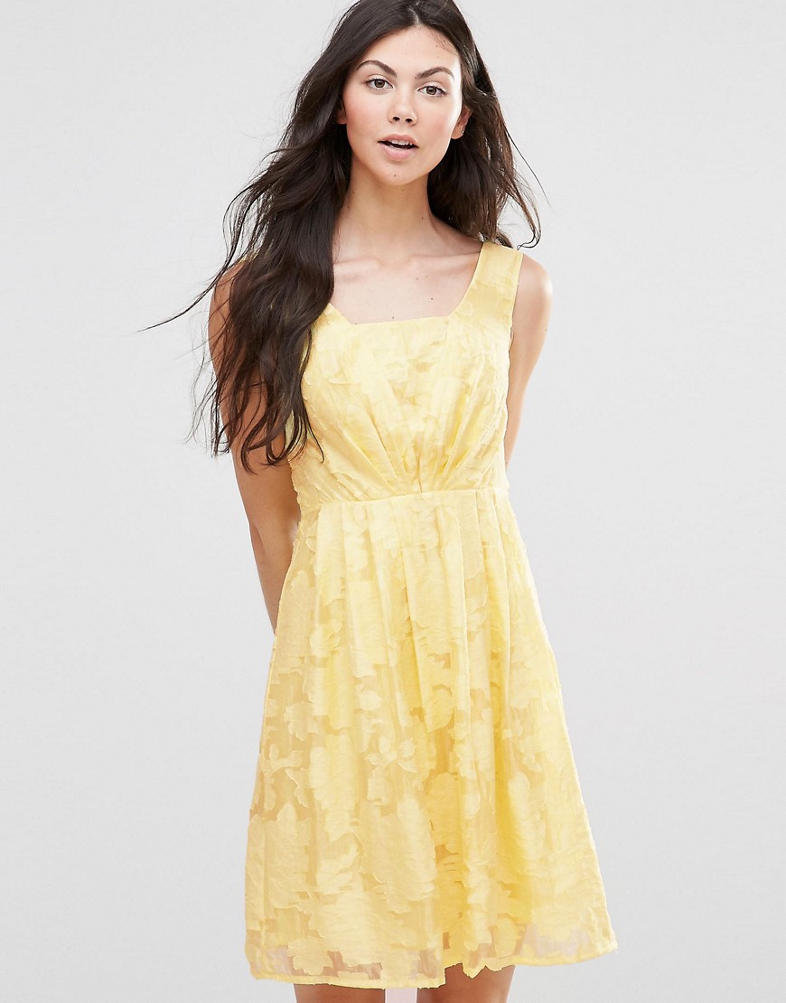 Платье из органзы Yumi - Желтый