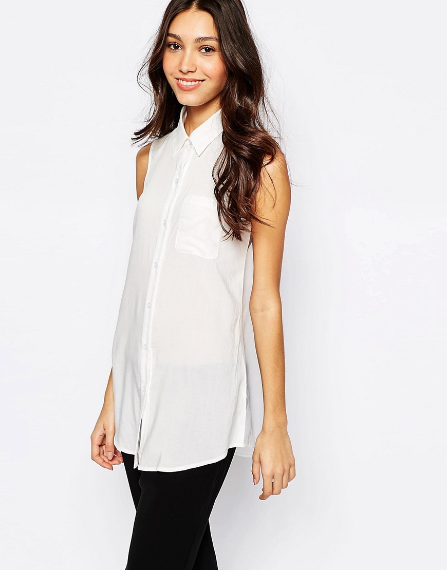 Never Fully Dressed | Never Fully Dressed Shirt with Sheer Back at ASOS