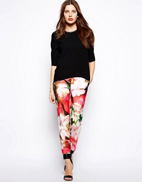Image 1 of Ted Baker Rose Printed Trousers