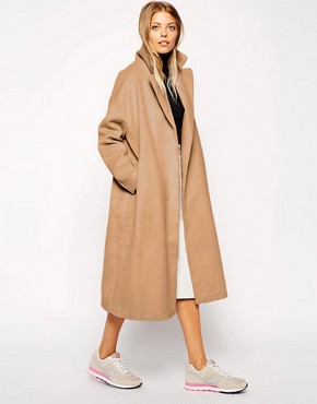 Image 1 of ASOS Coat in Relaxed Oversized Fit