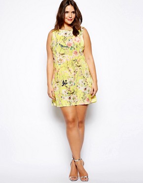 Image 4 of Truly You Oriental Floral Print Shift Dress
