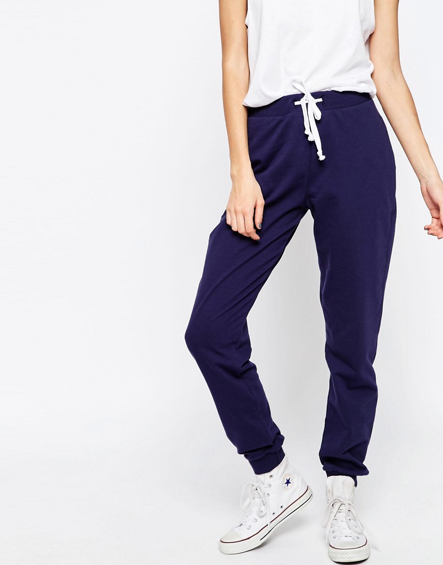 Image 4 of ASOS Lightweight Joggers with Contrast Tie
